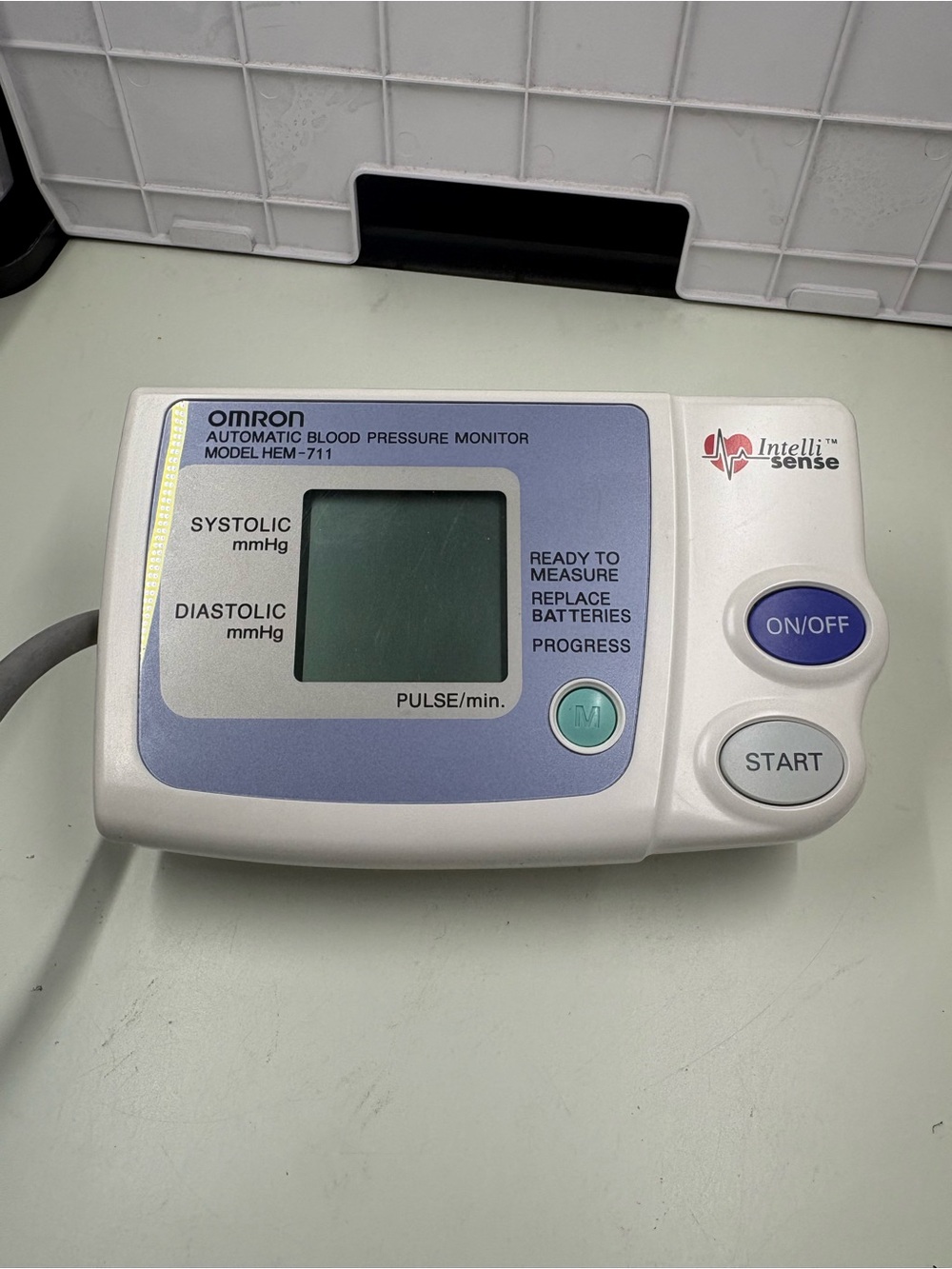 OMRON Gray and White Blood Pressure Cuff with Hose